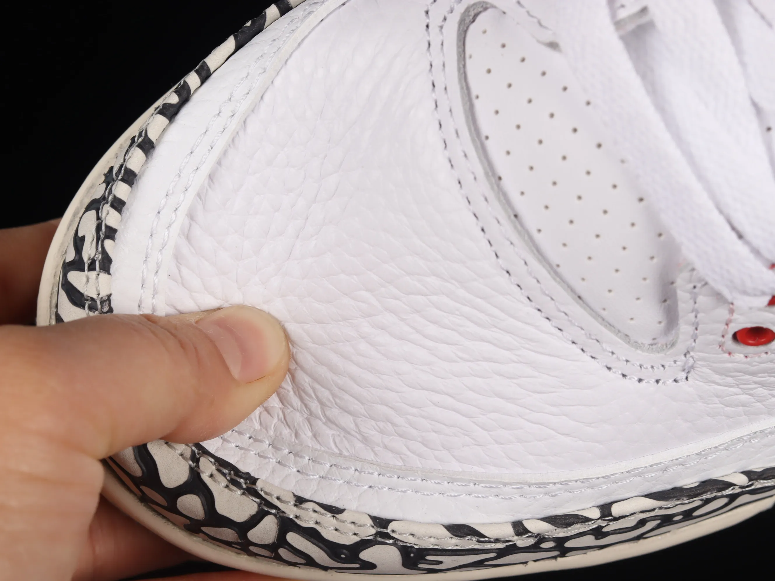 All categories Air Jordan Jordan series basketball shoes Air Jordan 3 cost-effective version Air Jordan 3 "White Cement Reimagined" AJ3 Joe 3 new white cement top layer replica basketball shoes DN3707-100